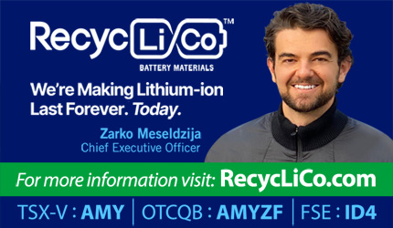 January 6, 2023 : Zarko Meseldzija - RecycLiCo™ is Well-Positioned to Take Advantage of Many Exciting Lithium-Ion Battery Recycling Opportunities on the Horizon