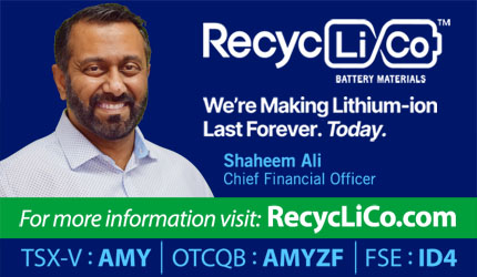 May 26, 2023 : Shaheem Ali - Batteries Will Be Dying To Do Business with RecycLiCo™